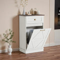 Homall Tilt Out Trash Cabinet 10 Gallon Wooden Free Standing Trash Can Recycling Cabinet with Hideaway Drawer for Kitchen