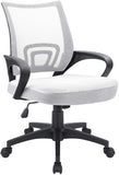 Homall Adjustable Mid Back Office Chair Mesh Swivel Desk Chair with Armrests