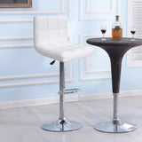 Homall Set of 2 Adjustable Swivel Armless Bar Stools with PU Leather