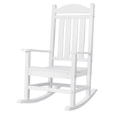 Lacoo Adirondack Rocking Chair All Weather Resistant Resin Outdoor Patio Rocking Chair