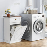 Homall Tilt Out Trash Cabinet 10 Gallon Wooden Free Standing Trash Can Recycling Cabinet with Hideaway Drawer for Kitchen