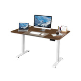 Homall Electric Height Adjustable Standing Desk with 55 inch Wooden Tabletop, Sit Stand Office Desk with Memory Preset Controller
