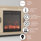 Homall Modern Farmhouse TV Stand Double Barn Door Fireplace TV Stand for TVs up to 65 inch, 58 inch