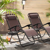 Lacoo Zero Gravity Chair Patio Outdoor Foldable Lawn Lounge Chair Reclining Chair with Adjustable Pillow Pack of 2