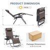 Lacoo Zero Gravity Chair Patio Outdoor Foldable Lawn Lounge Chair Reclining Chair with Adjustable Pillow Pack of 2