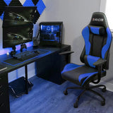 Homall Gaming Chair Office Chair High Back Racing Computer Chair PU Leather Adjustable Seat Height Swivel Chair Ergonomic Executive Chair with Headrest