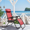 Lacoo Zero Gravity Chair Patio Outdoor Foldable Lawn Lounge Chair Reclining Chair with Adjustable Pillow Pack of 2