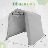 Homall Storage Tent Outdoor Portable Shelter Shed for Motorcycle, Waterproof and UV Resistant, Anti-Snow Carport with Rolled up Zipper Doors and Vents