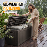 Homall 100 Gallon Outdoor Box Deck Plastic Resin Storage Box