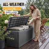 Homall 100 Gallon Outdoor Box Deck Plastic Resin Storage Box