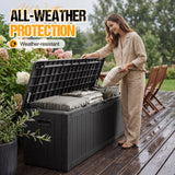 Homall 100 Gallon Outdoor Box Deck Plastic Resin Storage Box