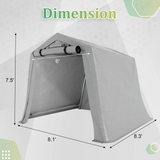 Homall Storage Tent Outdoor Portable Shelter Shed for Motorcycle, Waterproof and UV Resistant, Anti-Snow Carport with Rolled up Zipper Doors and Vents