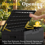 Homall 100 Gallon Outdoor Box Deck Plastic Resin Storage Box