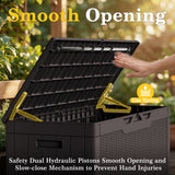 Homall 100 Gallon Outdoor Box Deck Plastic Resin Storage Box