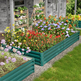 Homall Galvanized Raised Garden Bed Planter Raised Beds Outdoor Garden Boxes Large Metal Planter Box Steel Kit for Vegetables Flowers Herb