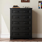 Homall 6-Drawer Wood Dresser for Bedroom, Large Storage Cabinet with Anti-Tip Safety and Modern Arch Design, Double Classified Storage Organizer Chest for Living Room