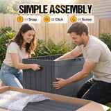 Homall 100 Gallon Outdoor Box Deck Plastic Resin Storage Box