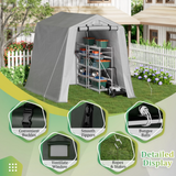 Homall Storage Tent Outdoor Portable Shelter Shed for Motorcycle, Waterproof and UV Resistant, Anti-Snow Carport with Rolled up Zipper Doors and Vents