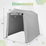 Homall Storage Tent Outdoor Portable Shelter Shed for Motorcycle, Waterproof and UV Resistant, Anti-Snow Carport with Rolled up Zipper Doors and Vents
