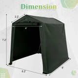 Homall Storage Tent Outdoor Portable Shelter Shed for Motorcycle, Waterproof and UV Resistant, Anti-Snow Carport with Rolled up Zipper Doors and Vents