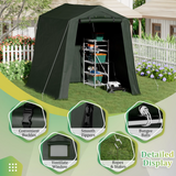 Homall Storage Tent Outdoor Portable Shelter Shed for Motorcycle, Waterproof and UV Resistant, Anti-Snow Carport with Rolled up Zipper Doors and Vents