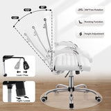 Homall Mid-Back Faux Leather Office Desk Chair Executive Conference Task Chair with Arms