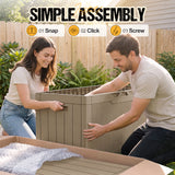 Homall 100 Gallon Outdoor Box Deck Plastic Resin Storage Box