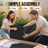 Homall 100 Gallon Outdoor Box Deck Plastic Resin Storage Box