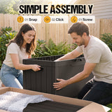 Homall 100 Gallon Outdoor Box Deck Plastic Resin Storage Box