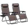 Lacoo Zero Gravity Chair Patio Outdoor Foldable Lawn Lounge Chair Reclining Chair with Adjustable Pillow Pack of 2