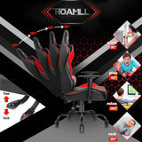 Homall Gaming Chair Office Chair High Back Racing Computer Chair PU Leather Adjustable Seat Height Swivel Chair Ergonomic Executive Chair with Headrest