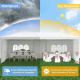 Lacoo 10' x 30' Outdoor Canopy Wedding Party Tent Patio Gazebo Camping Shelter Pavilion w/Removable Sidewalls Carport Cater BBQ Events