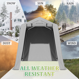 Homall Storage Tent Outdoor Portable Shelter Shed for Motorcycle, Waterproof and UV Resistant, Anti-Snow Carport with Rolled up Zipper Doors and Vents