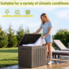 Homall 31 Gallon Outdoor Deck Box In Resin with Seat