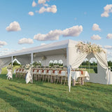 Lacoo 10' x 30' Outdoor Canopy Wedding Party Tent Patio Gazebo Camping Shelter Pavilion w/Removable Sidewalls Carport Cater BBQ Events