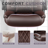 Homall Faux Leather Office Chair Adjustable Height Desk Chair Ergonomic Chair