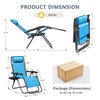 Lacoo Zero Gravity Chair Patio Outdoor Foldable Lawn Lounge Chair Reclining Chair with Adjustable Pillow Pack of 2