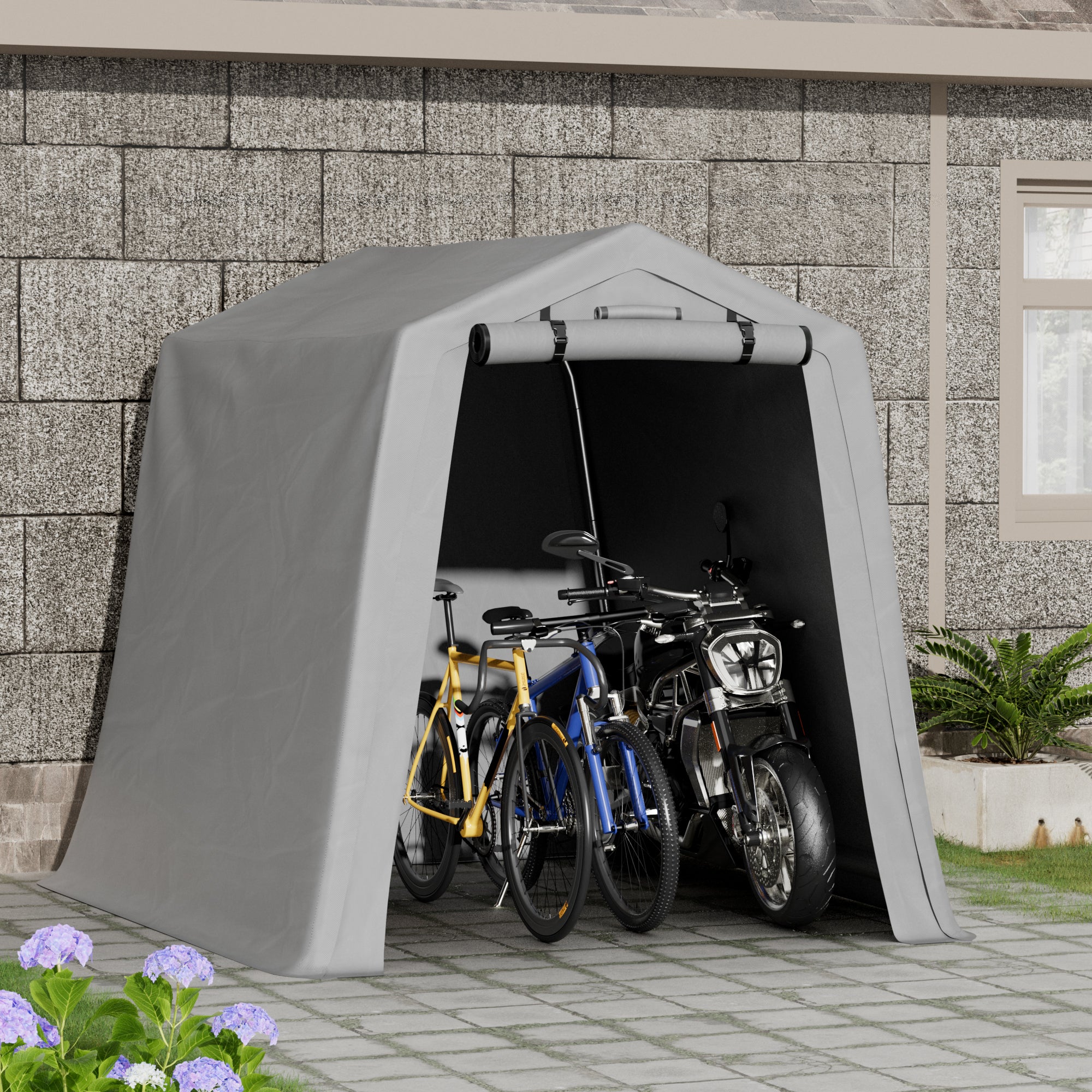 Homall 6X6 ft Storage Tent Outdoor Portable Shelter Shed for