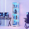 Homall Glass Display Cabinet with RGB LED Lights, 65