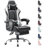 Homall Gaming Chair Massage Office Chair Computer Racing Chair High Back PU Leather Chair with Footrest