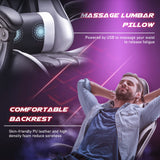 Homall Gaming Chair Massage Office Chair Computer Racing Chair High Back PU Leather Chair with Footrest
