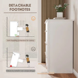 Homall 6 Drawer Double Dresser Equipped with an Anti-Toppling Device, Modern Wood Chest of Drawer for Living Room Bedroom