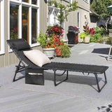 Homall Outdoor Lounge Chair Foldable Chair Adjustable Height Patio Lounge Chair,Suitable for Beach,Lawn and Pool