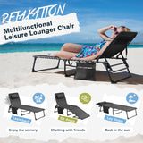 Homall Outdoor Lounge Chair Foldable Chair Adjustable Height Patio Lounge Chair,Suitable for Beach,Lawn and Pool