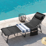 Homall Outdoor Lounge Chair Foldable Chair Adjustable Height Patio Lounge Chair,Suitable for Beach,Lawn and Pool