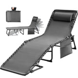Homall Outdoor Lounge Chair Foldable Chair Adjustable Height Patio Lounge Chair,Suitable for Beach,Lawn and Pool