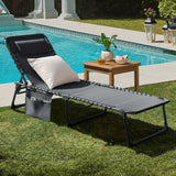 Homall Outdoor Lounge Chair Foldable Chair Adjustable Height Patio Lounge Chair,Suitable for Beach,Lawn and Pool