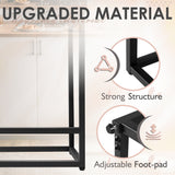 Homall Set of 2 Barstool Counter Stool with Back and Footrest