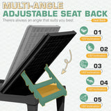 Homall 2 Pieces Patio Lounge Chair Outdoor Adjustable Chaise Lounge Chair