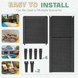 Homall 2 Pieces Patio Lounge Chair Outdoor Adjustable Chaise Lounge Chair